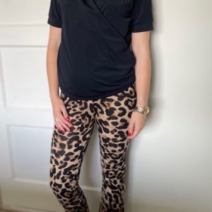 Flared pants leopard Ambika