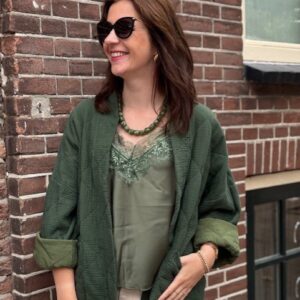 Groen kimono jacket Stylefever