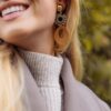 Beige statement oorbellen chique Stylefever