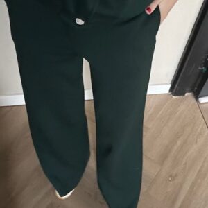 Groene damesbroek soft pants Azzurro mode