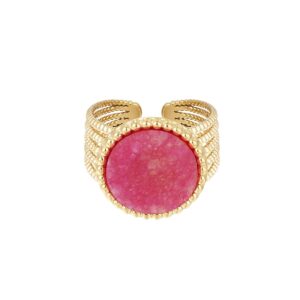 Roze statement ring Stylefever