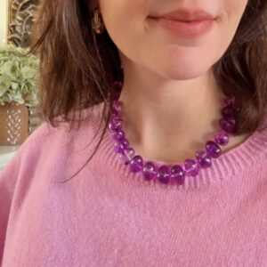 Paarse kralenketting By Jam Gioielli