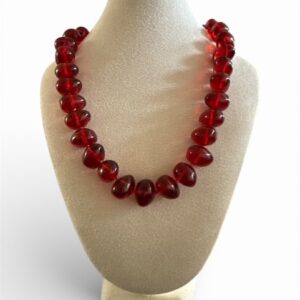 Rode kralen ketting By Jam Gioielli