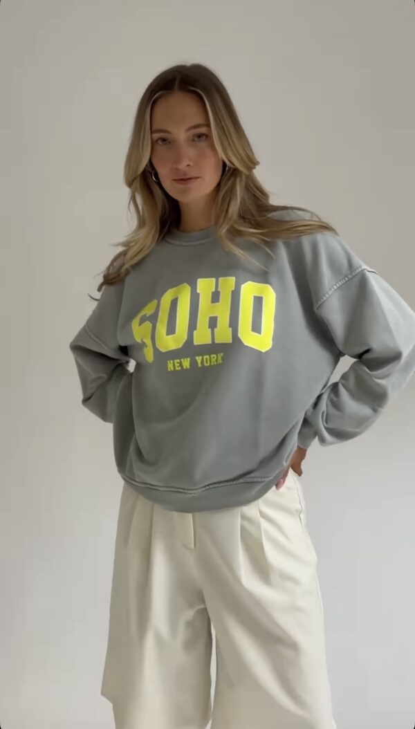 Soho sweater grijs Stylefever