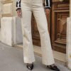 Beige wide leg jeans Stylefever