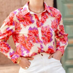 Floral bloemenprint damesblouse Stylefever