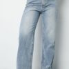 Wide leg jeans light blue Stylefever