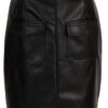 Azzurro rok zwart leatherlook Stylefever