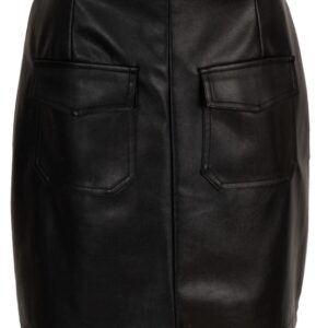 Azzurro rok zwart leatherlook Stylefever