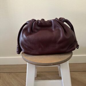 Bordeaux rode leren crossbody tas