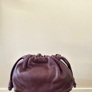 Alternative view of Bordeaux rode leren crossbody tas