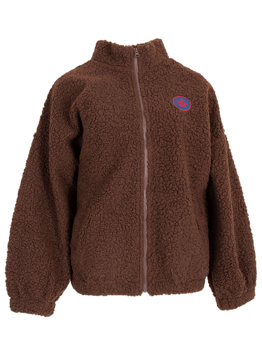 Bruin teddy bomber jasje 1 Bruin teddy jasje Azzurro