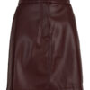 Bordeaux leatherlook rokje 3 Bordeaux leatherlook rokje met zakjes Azzurro mode