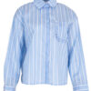 Azzurro damesblouse streepjes blauw