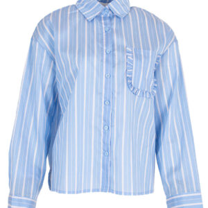 Azzurro damesblouse streepjes blauw