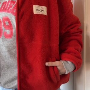 Alternative view of Rood teddy vest Azzurro