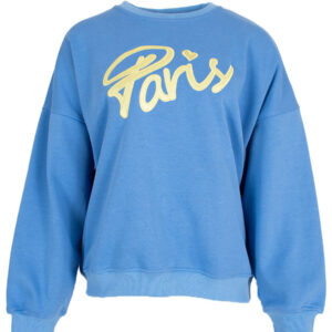Blauwe Paris sweater Azzurro mode
