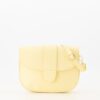 Gele leren crossbody tas Stylefever