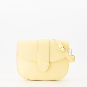 Gele leren crossbody tas Stylefever