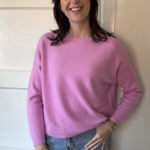 Roze gebreide damestrui Stylefever