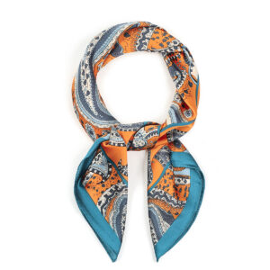 Paisley print sjaaltje dames Blauw oranje Stylefever
