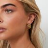 Stainless steel gouden oorbellen Stylefever