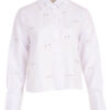 Witte damesblouse parels Azzurro Mode