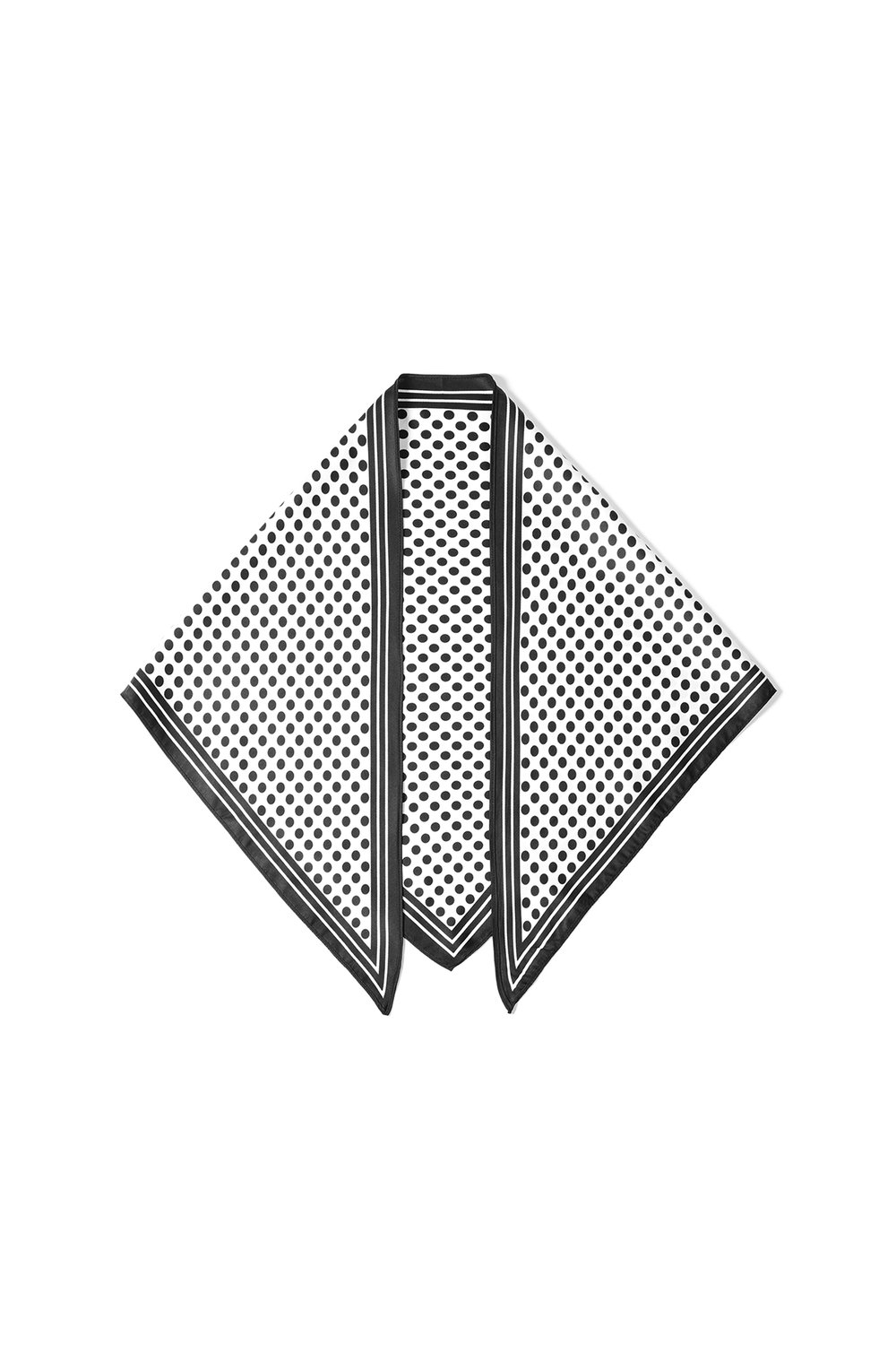 Zwart wit polkadot sjaaltje 2 Polkadot sjaaltje Stylefever