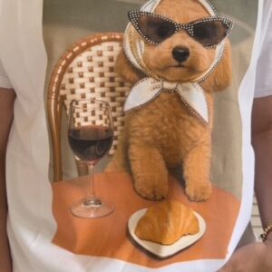 Tshirt hond wit Stylefever