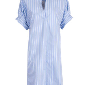Alternative view of Blauw wit gestreepte jurk Azzurro