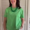Groen basic shirt korte mouw Azzurro mode 2 Groen basic shirt korte mouw Azzurro mode Stylefever