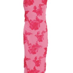 Online dames boutique met hippe en betaalbare damesmode & accessoires 4 Roze flower Mesh jurk Azzurro Mode