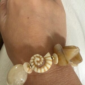 Beige kralen armband By Jam Gioielli