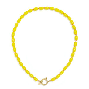 Gele kralen ketting Stylefever