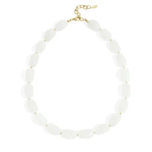 Witte kralen ketting Stylefever
