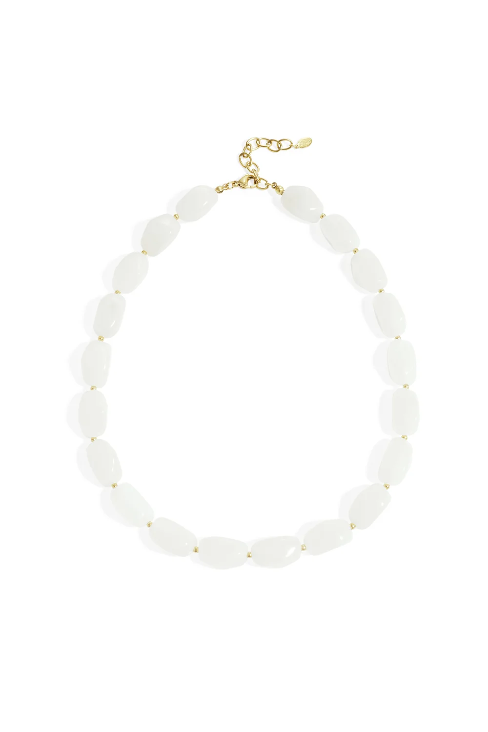 Witte kralen ketting 1 Witte kralen ketting Stylefever