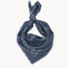 Blauw bandana sjaaltje 3 Blauw bandana sjaaltje paisley print Stylefever