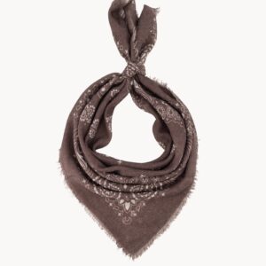 Donkerbruin bandana sjaaltje paisley print Stylefever
