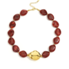 Bordeaux rode kralen ketting Stylefever boutique