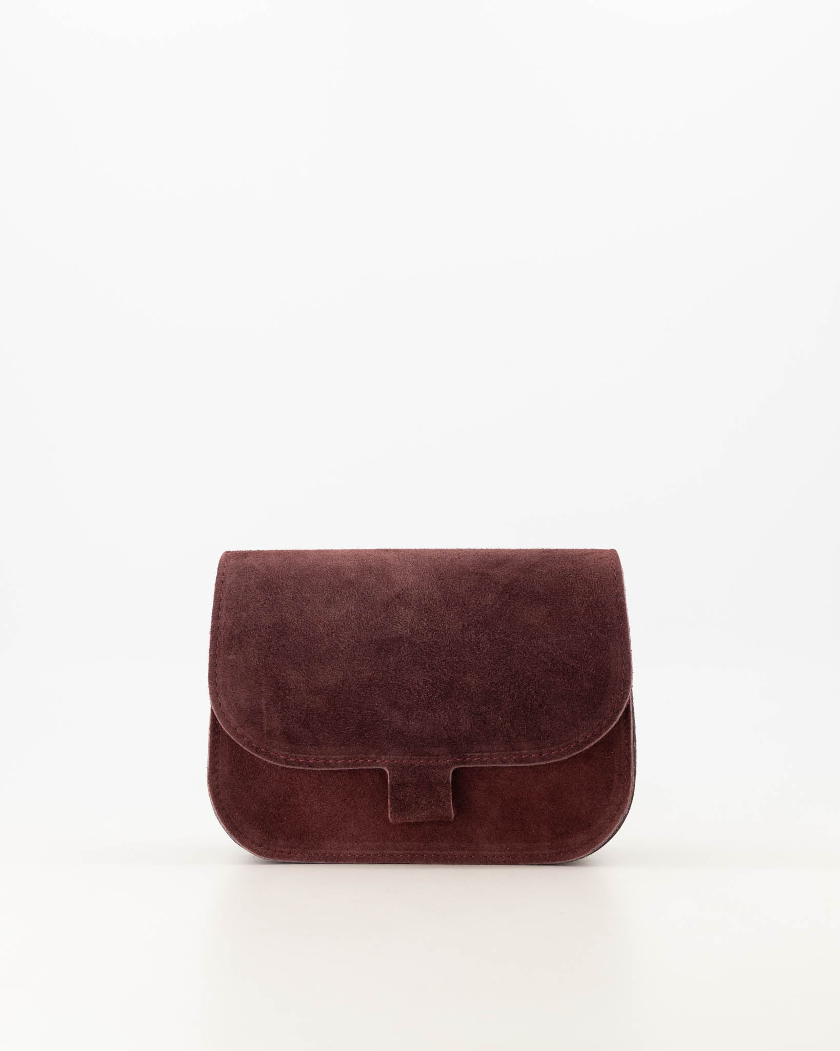 Bordeaux suede crossbody tas 3 Bordeaux suede crossbody tas - Afbeelding 3
